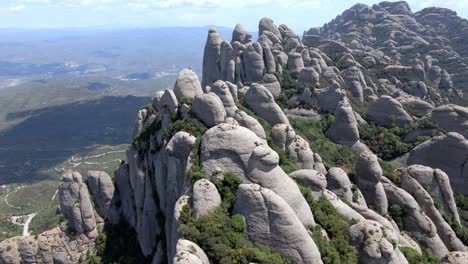 Luftaufnahmen-Des-Montserrat-gebirges-In-Katalonien