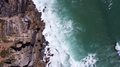 Atlantic-Ocean-Waves-Relaxing-Moment,-Sintra,-Portugal