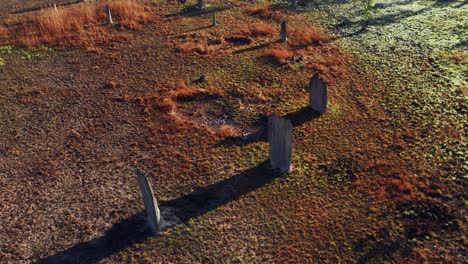 Aerial-View-Of-Magnetic-Termite-Mounds-At-The-Wilderness-Of-Litchfield-National-Park-In-Australia