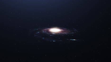 Milchstraßengalaxie,-Die-Im-Universum-Schwebt