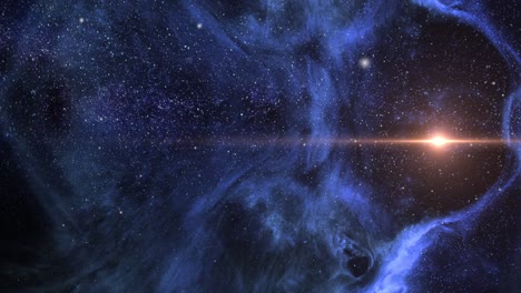 Animación-4k-De-Nubes-Nebulosas-Azules-En-El-Universo