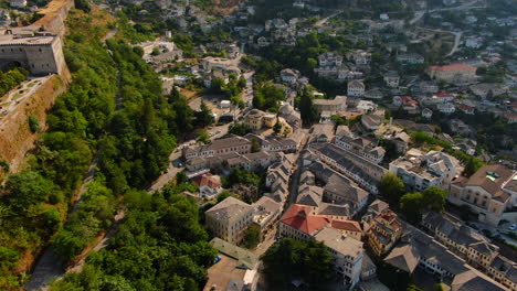 Drone-view-of-part-of-the-city-of-Gjirokastra