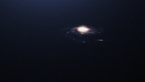 4k-Milchstraßengalaxie,-Die-Im-Universum-Schwebt