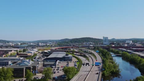 Panorama-Del-Distrito-Urbano-De-Gamelstaden-En-La-Ciudad-De-Gotheburg-En-Suecia