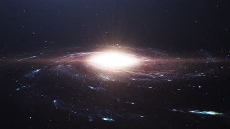 La-Galaxia-De-La-Vía-Láctea-Flota-Y-Se-Mueve-En-El-Universo