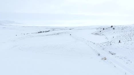 Snowy-road-in-the-middle-of-nowhere