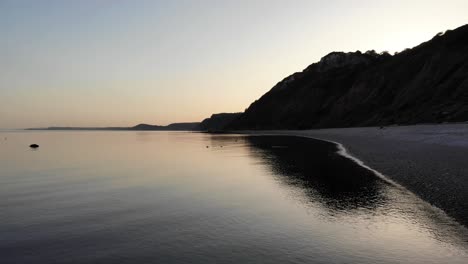 Calm-Tranquil-Sunset-Waters-Beside-Littlecombe-Shoot-Beach