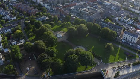 People's-Park,-Dun-Laoghaire,-Dublin,-Ireland,-August-2021