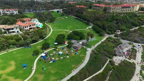Panning-aerial-view-over-Salt-Creek-beach-and-park
