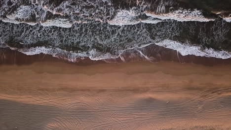 Aerial-beach-background-with-copy-space-and-no-people