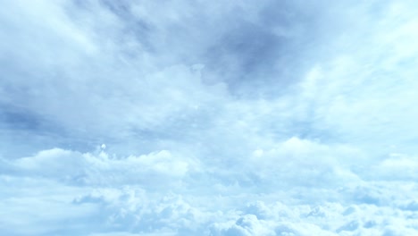 4k-Zeitraffer-Weiße-Wolken,-Die-Sich-Im-Blauen-Himmel-Bewegen