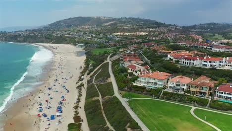 Rotating-aerial-view-over-Salt-Creek-Beach-in-Dana-Point-California