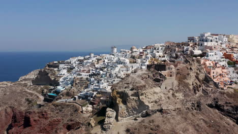 Coastal-Village-Of-Oia-At-The-Rugged-Landscape-In-The-Greek-Island-Of-Santorini