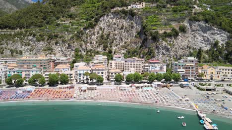 Maiori-Beach-aerial-view-from-drone---Italy
