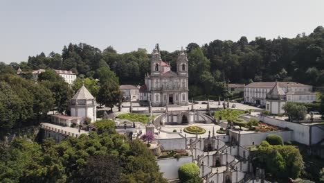 Close-up-of-Bom-Jesus-do-Monte-historic-pilgrimage-site-on-hill-outside-Braga