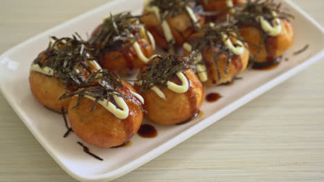 Takoyaki-ball-dumplings-or-Octopus-balls---Japanese-food-style