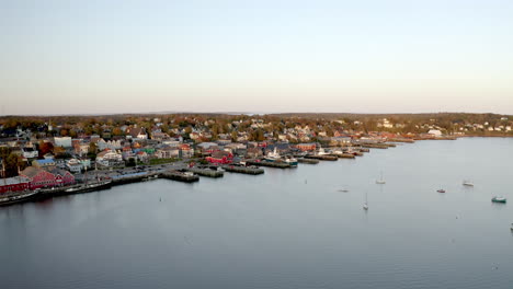 Flying-along-the-coast-of-scenic-historic-Nova-Scotia-fishing-village-Luneburg
