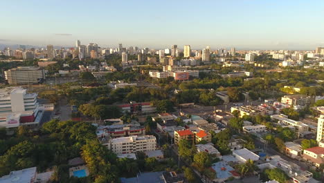 Aerial-drone-view-of-university-area-of-Santo-Domingo-in-Dominican-Republic