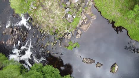 Footage-directly-above-the-black-river-rapids