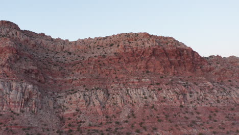 panning-up-on-rock-formation-near-Tuba-City,-AZ