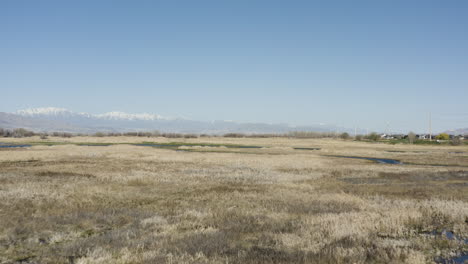 Sumpf-Feuchtgebiete-Am-Utah-See-In-Orem-City---Mittagsaufnahme-Aus-Der-Luft