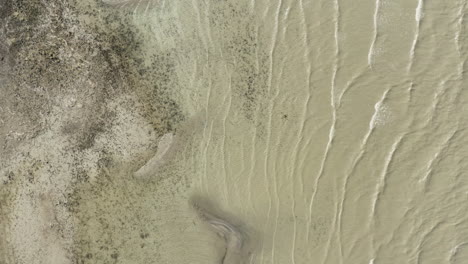 Ufer-Des-Utah-Sees,-Wenn-Der-Wasserstand-Während-Der-Dürre-Sinkt,-Luftbild-Von-Oben
