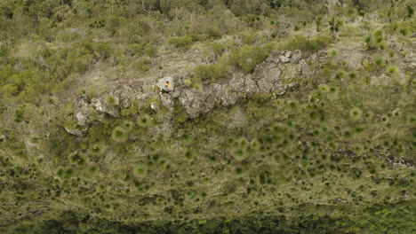 4k-Drone-shot-of-Australian-mountain-ridge-at-Border-Ranges-National-Park