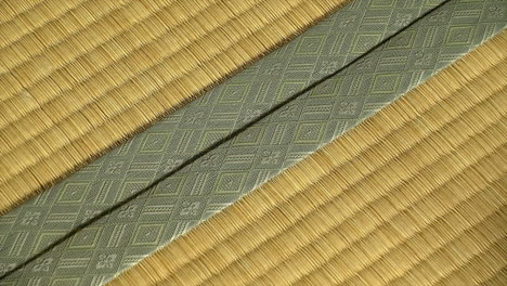 Fabric-strips-with-woven-pattern-on-edges-of-tatami-mats