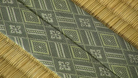 Edges-of-tatami-mats-covered-in-woven-fabric