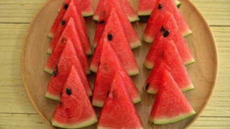 fresh-watermelon-sliced-on-plate