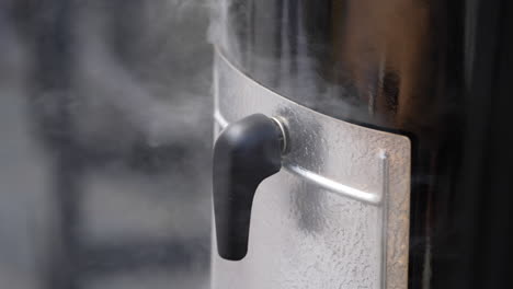 Smoke-Coming-Out-Of-The-Meat-Smoker-Equipment