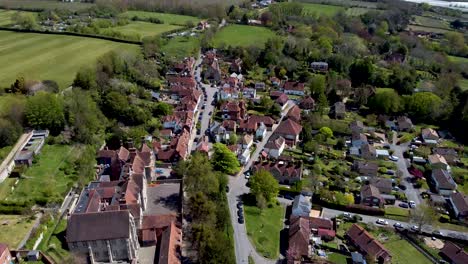 Luftaufnahmen-Des-Schönen-Dorfes-Sutton-Valence