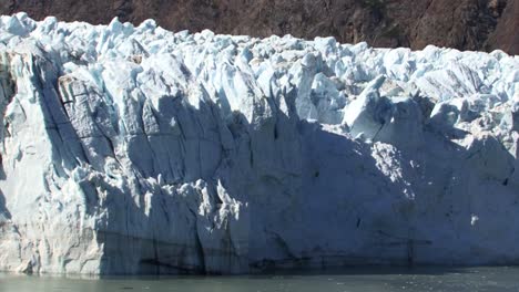 Close-shot-of-Margerie-Glacier-in-a-hot-summer-day-in-Alaska