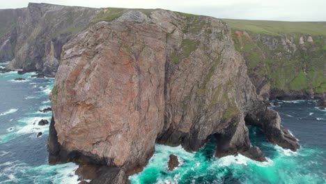 Flying-towards-the-top-of-Carrowteige-Cliffs