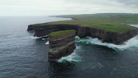 Aerial-view-of-Downpatrick-rock-and-cliffs