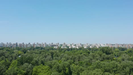 Green-Forest-And-The-Cityscape-Of-Belgrade-In-Serbia