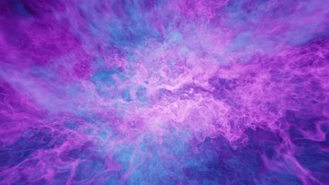 Explosion-Von-Magischen-Kreideblauen-Und-Pigmentierten-Magentafarbenen-Abstrakten-Wolken---Fließende-Energiefusion-Von-Mysteriösem-Zeitraffer