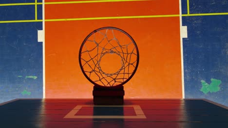 Basketballbrett-Und-Ring-Von-Oben