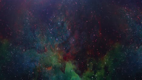 Fliegen-Durch-Sternenfeld-Orion,-Nebelwolken