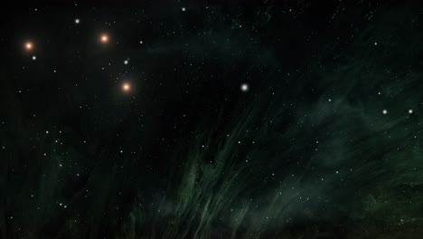 Nubes-Nebulosas-Y-Estrellas-Brillantes-A-Su-Alrededor-En-El-Universo
