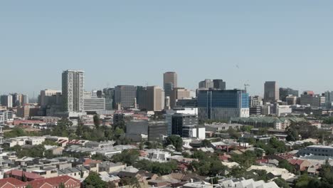 High-Rise-Buildings-At-The-Urban-Landscape-Of-Adelaide-City,-South-Australia