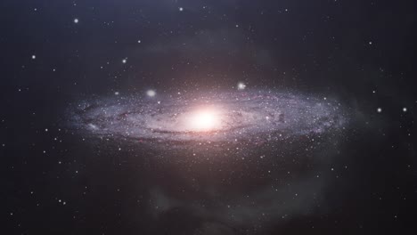 Milchstraßengalaxie,-Die-Im-Universum-Schwebt