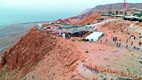 Dance-party-on-a-cliff-near-the-dead-sea-in-Israel