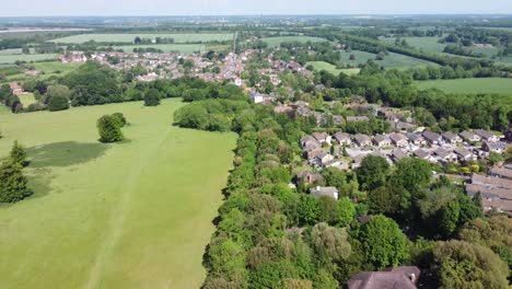 4K-drone-video-of-the-village-of-Bridge-near-the-city-ofCanterbury-in-Kent