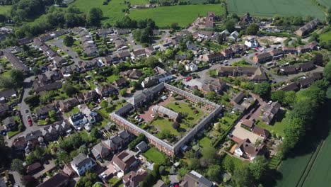 4K-drone-video-of-the-village-of-Bridge-near-Canterbury-in-the-UK
