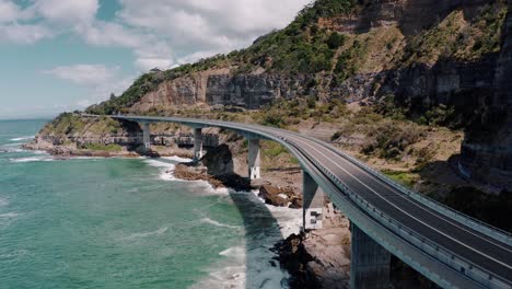 Sea-Cliff-Bridge-On-Grand-Pacific-Drive-In-NSW,-Australia