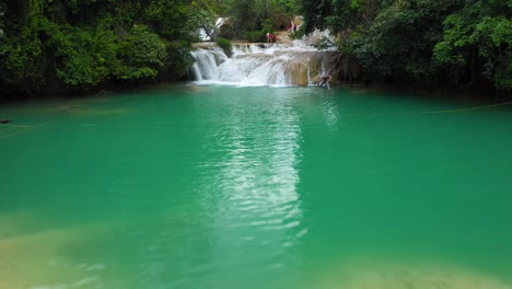 Cascadas-de-Roberto-Barrios-waterfalls-in-Mexico,-popular-tourist-destination