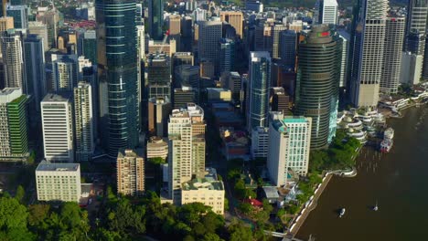 Panorama-Of-High-Rise-Buildings-Along-With-Arise-Brisbane-Skytower-In-Australian-State-Of-Queensland