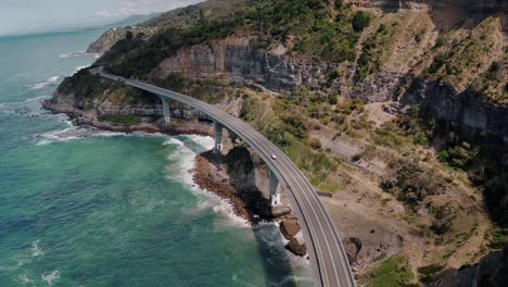 Sea-Cliff-Bridge-On-A-Sunny-Day-At-New-South-Wales,-Australia