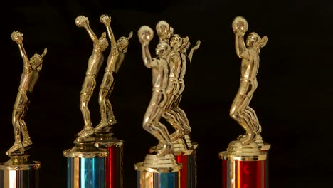 Sports-trophies-for-the-winning-volleyball-team
